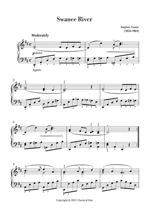 Swanee River (Easy piano arrangement)