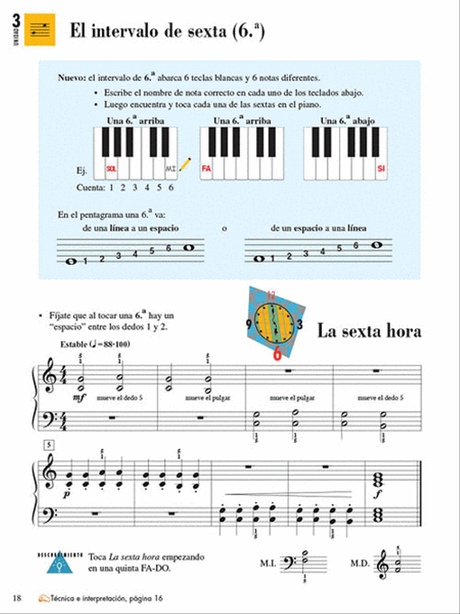 Libro de lecciones y teoria, Nivel 4 Piano Method scores gallery preview page 3