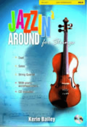 Jazzin Around For Strings Cello/Pno Book/CD