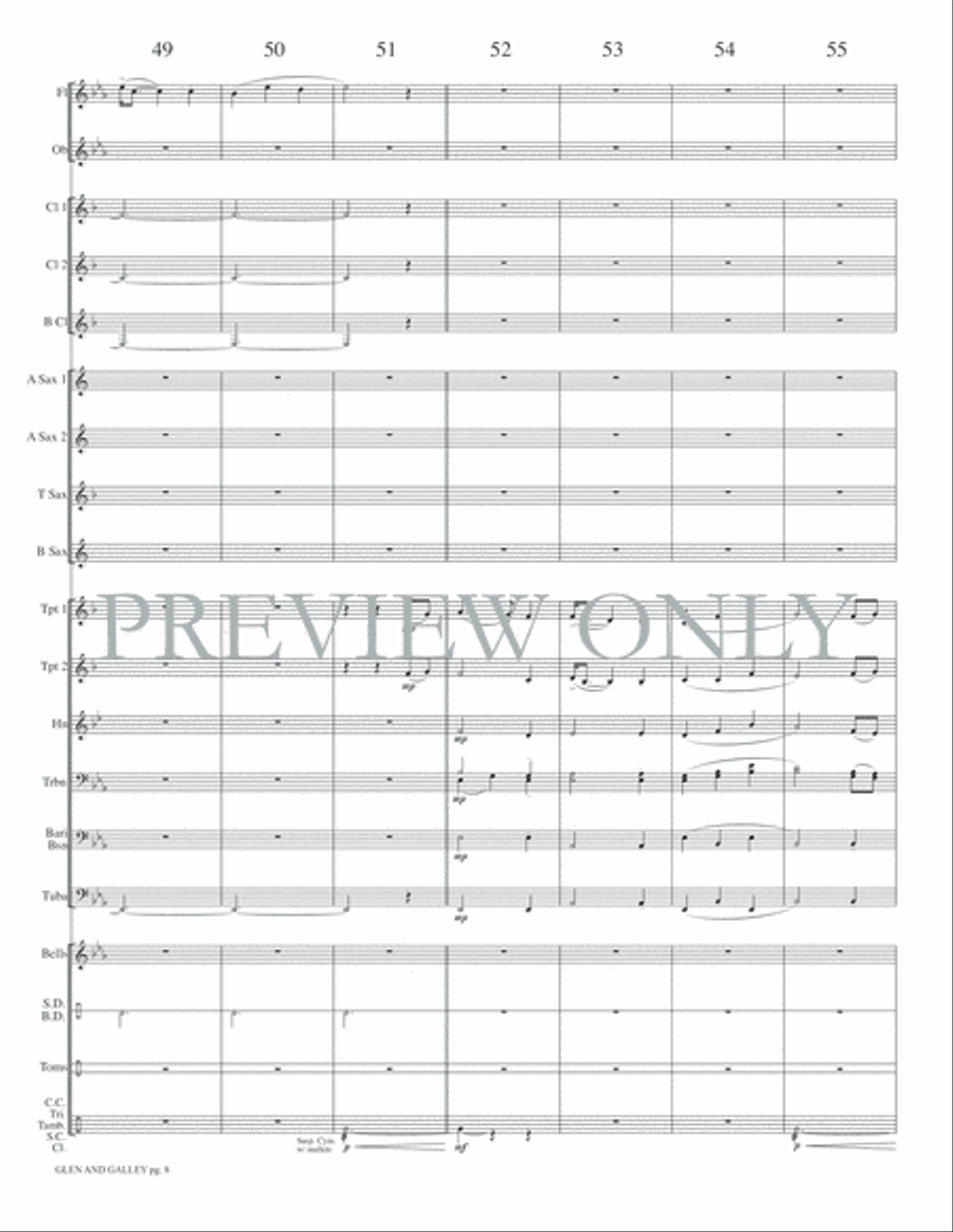 Glen and Galley Glen and Galley Concert Band scores gallery preview page 11