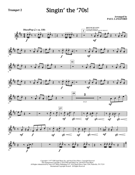 Singin' The 70's (arr. Paul Langford) - Bb Trumpet 2