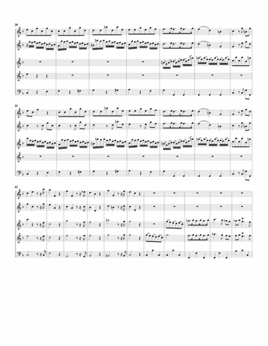Concerto grosso, Op.3, no.7 (arrangement for 5 recorders)