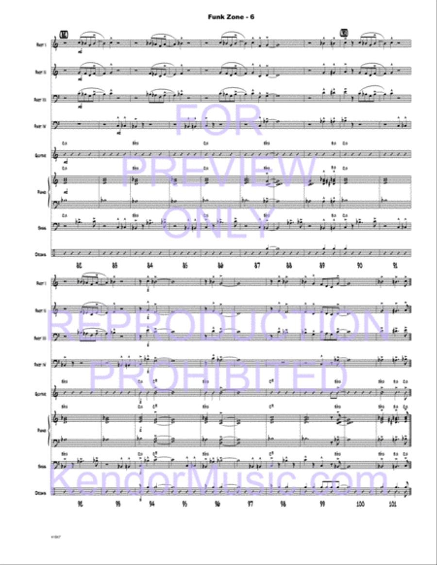 Funk Zone Funk Zone Jazz Ensemble scores gallery preview page 9