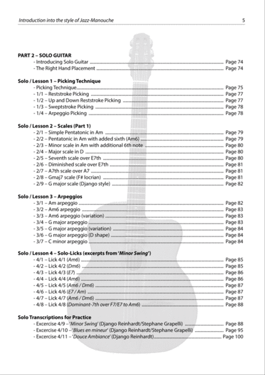 Gypsy Jazz Guitar, Volume 1 Electric Guitar scores gallery preview page 4
