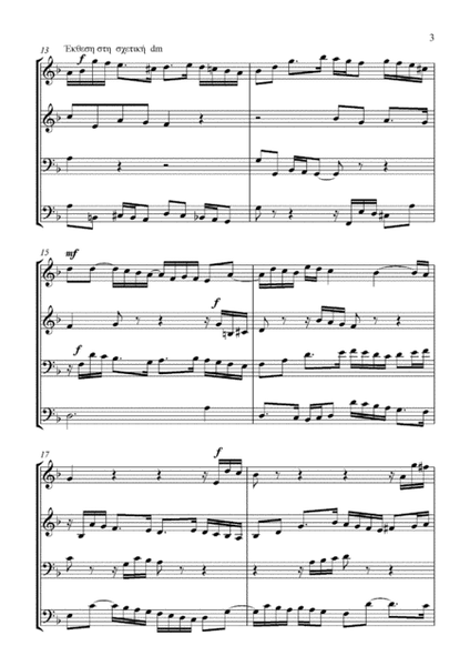 Fugue String Quartet in F