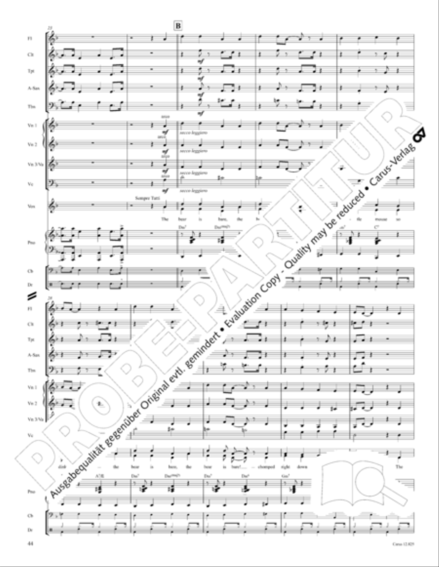 Circus Allegro Circus Allegro Choir scores gallery preview page 45