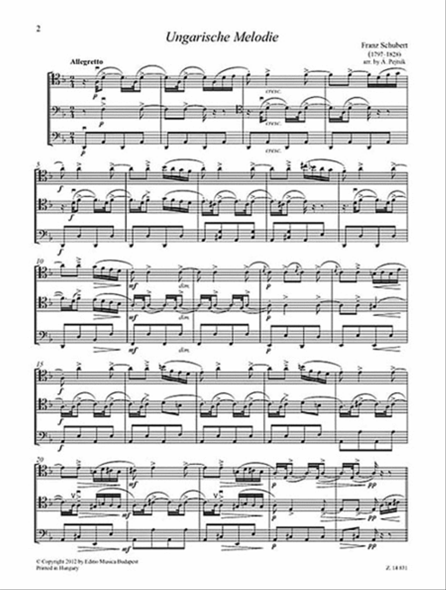 Chamber Music For Violoncellos Volume 14 (for 3 Cellos) Score/parts Cello scores gallery preview page 2