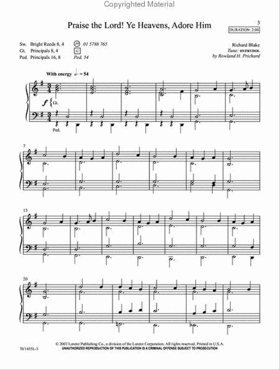 Simple Solutions for Sunday at the Organ Organ Solo scores gallery preview page 2