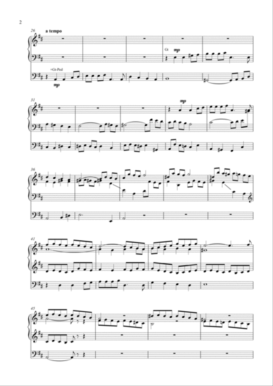 Prelude On 'Be Still For the Presence Of the Lord' for Organ Solo Organ Solo scores gallery preview page 2