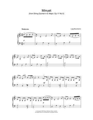 Book cover for Minuet (from String Quartet in E Major, Op.11 No.5)