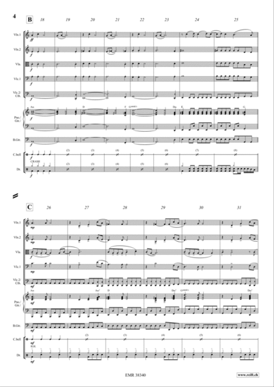 Allumer Le Feu Bass Guitar scores gallery preview page 3