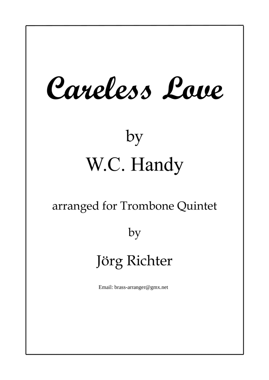 Careless Love Brass Quintet scores gallery preview page 1