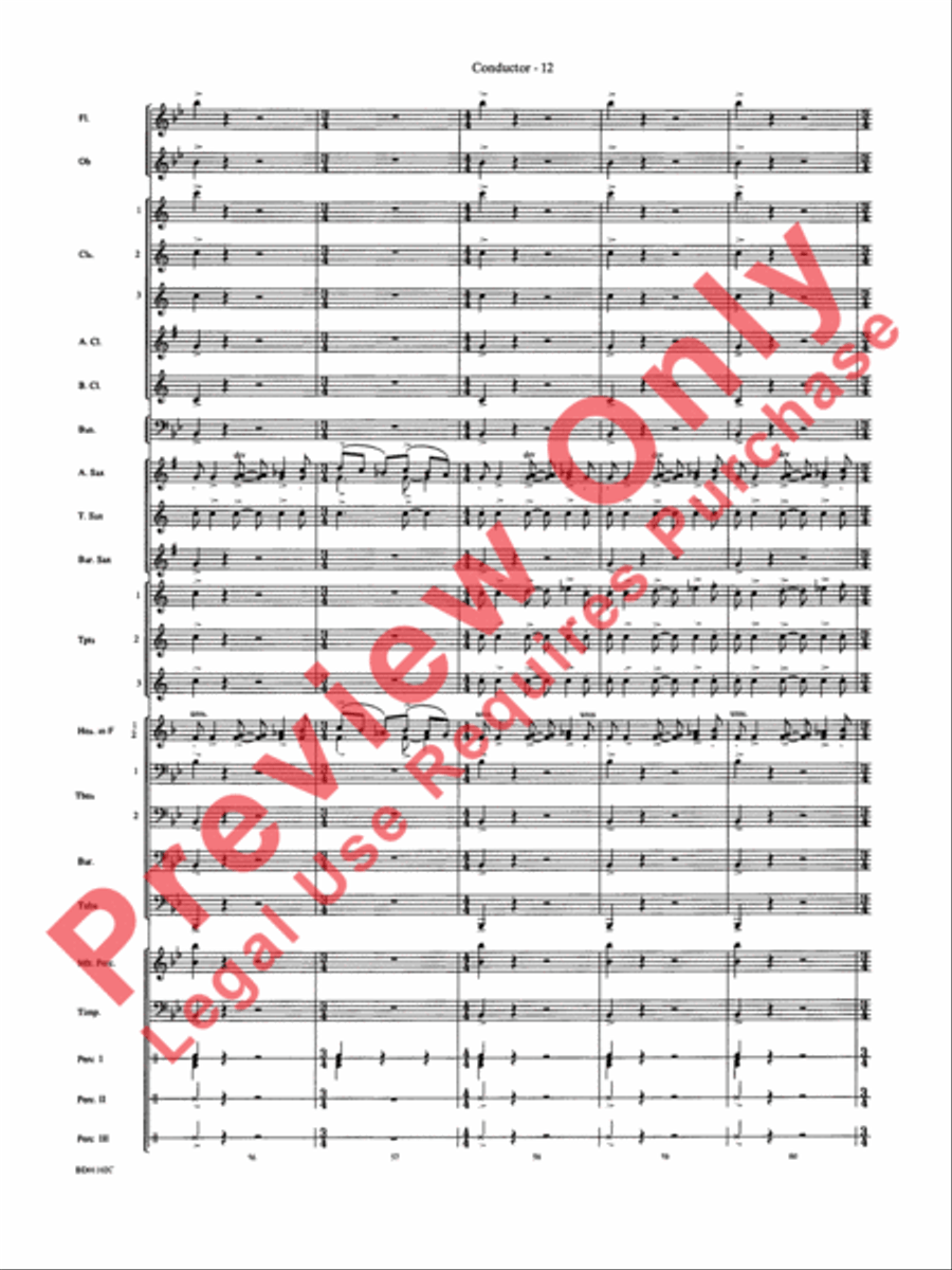 Into the Storm Concert Band scores gallery preview page 15