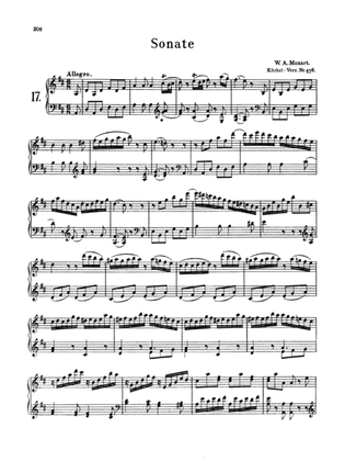 Mozart: Piano Sonata No. 17 in D Major