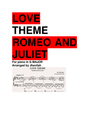 Book cover for Romeo And Juliet (love Theme)