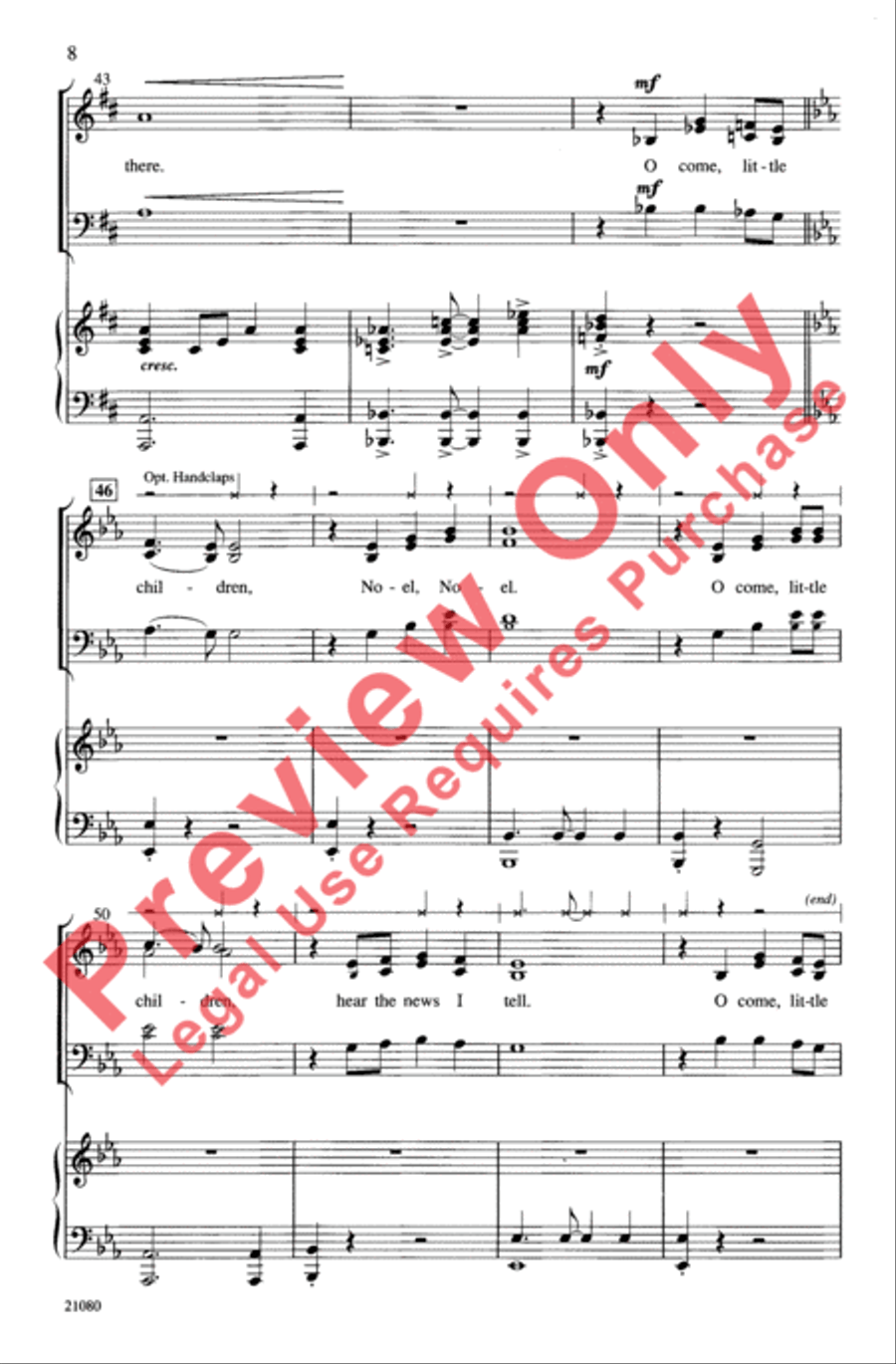 A Gospel Noel 3-Part scores gallery preview page 7