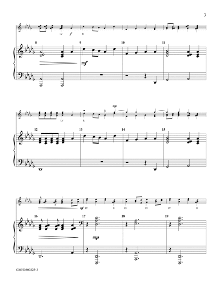 Hosanna, Loud Hosanna (piano accompaniment to 8 handbell version) image number null