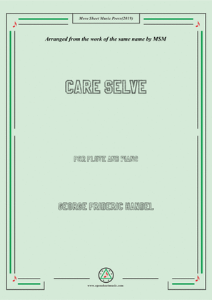 Book cover for Handel-Care selve,for Flute and Piano