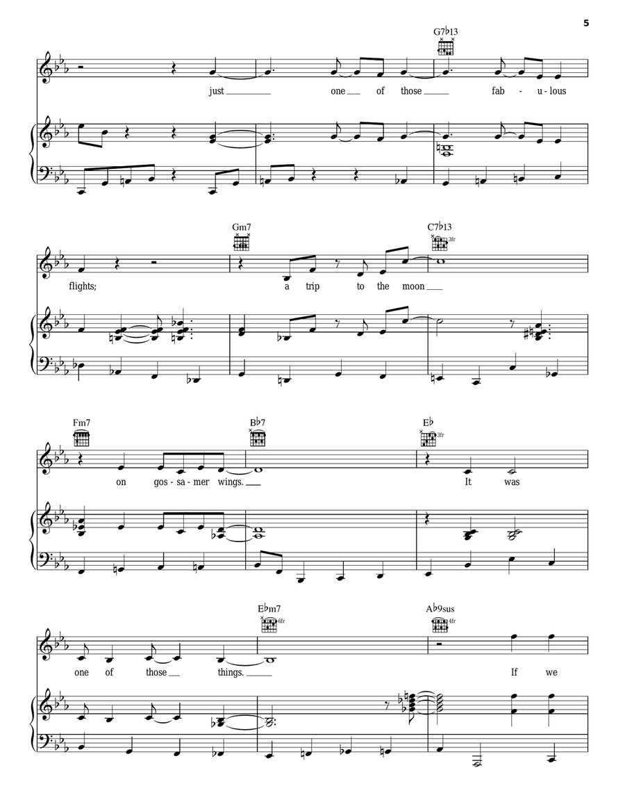 Just One Of Those Things Piano, Vocal, Guitar scores gallery preview page 5