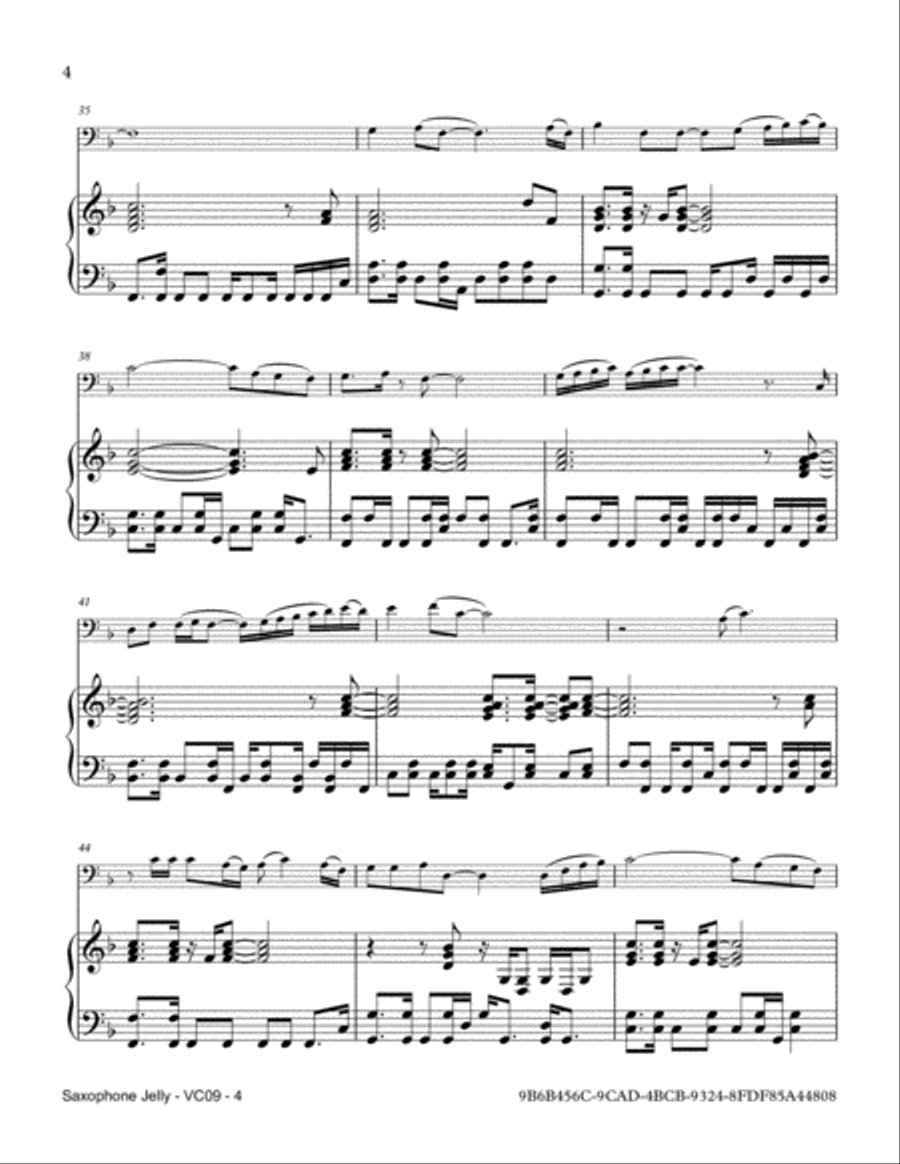 Saxophone Jelly Saxophone scores gallery preview page 4
