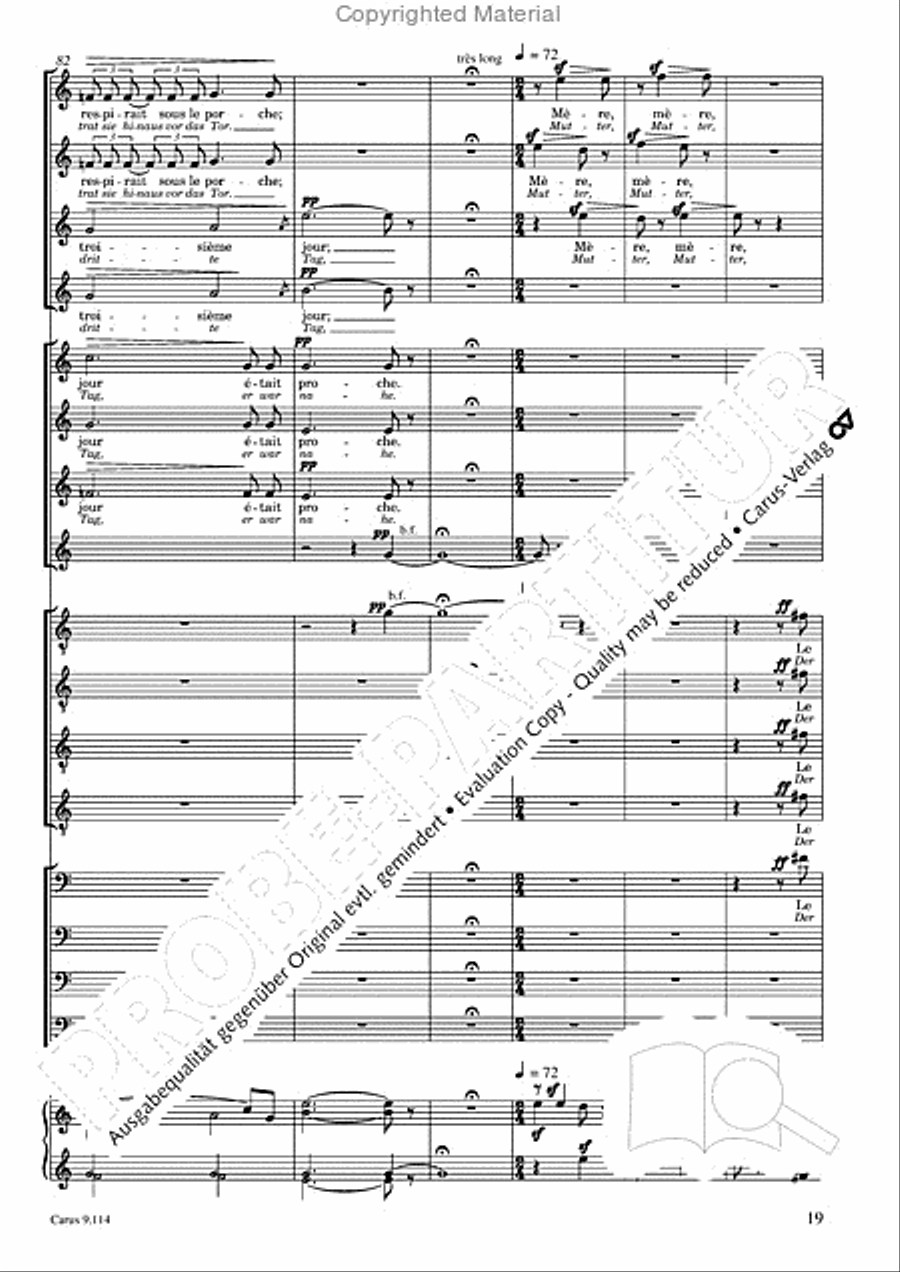 Trois Fragments de son Choir scores gallery preview page 20