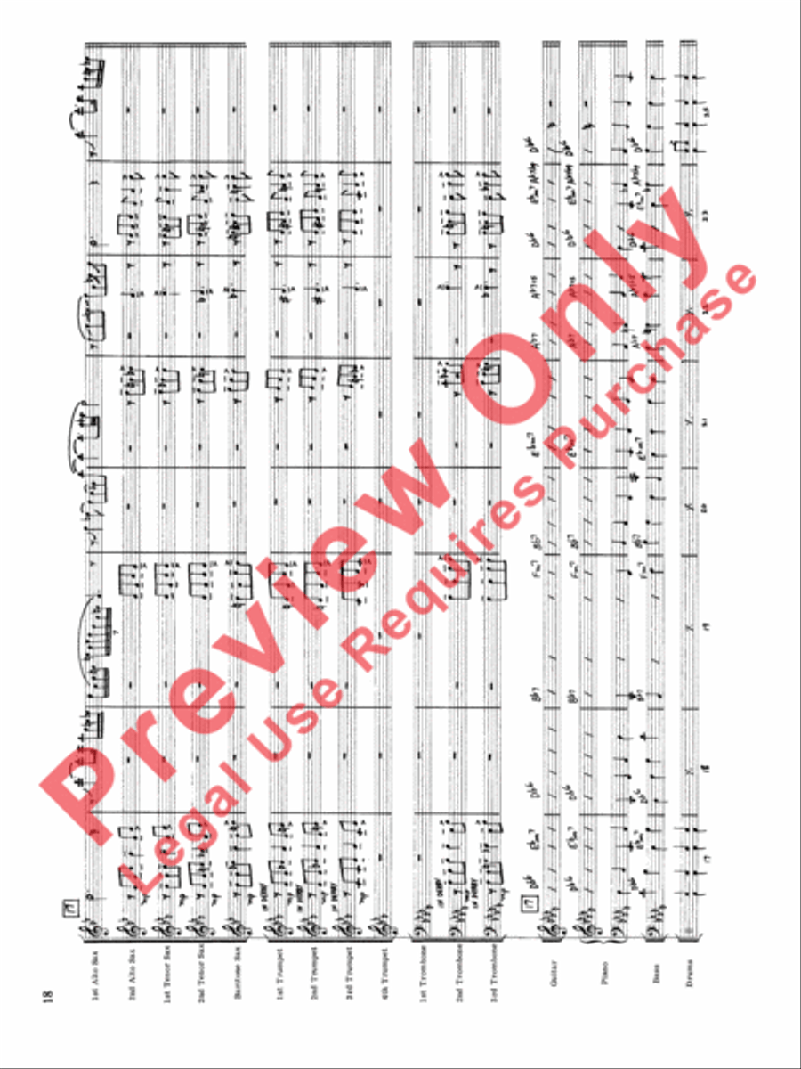 Original Big Band Sounds Big Band scores gallery preview page 19