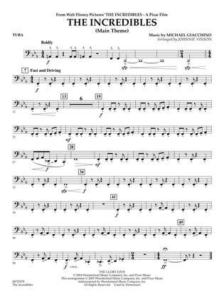 The Incredibles (Main Theme) (arr. Johnnie Vinson) - Tuba