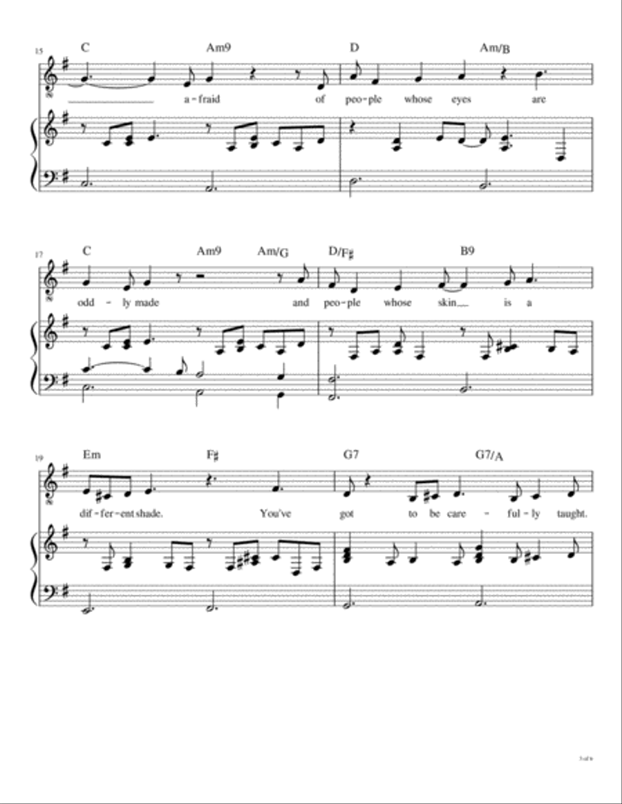 You've Got To Be Carefully Taught Voice scores gallery preview page 4