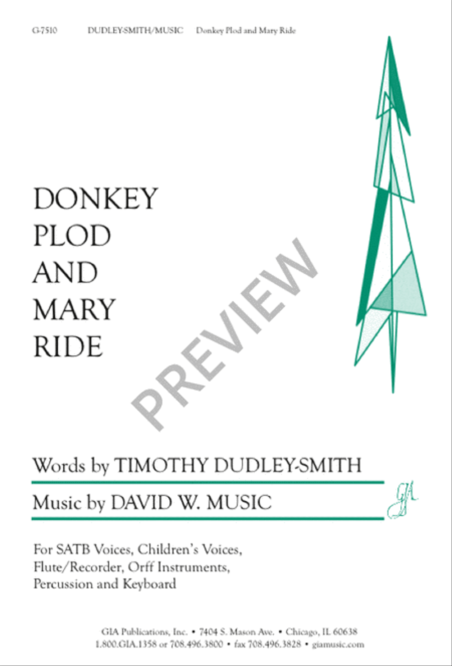 Donkey Plod and Mary Ride 4-Part scores gallery preview page 1