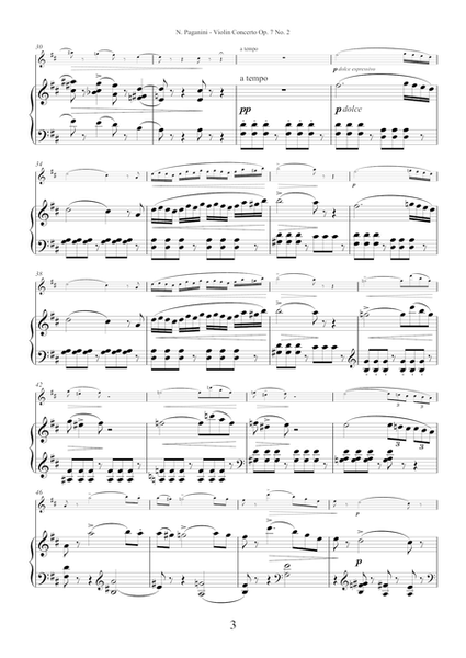 Paganini "La Campanella" concerto for violin and piano