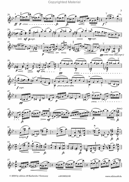 Sonate B-Dur fur Violine allein op. 50a (48a)