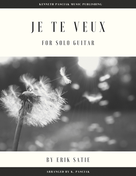 Je Te Veux by Satie (for Solo Guitar) image number null