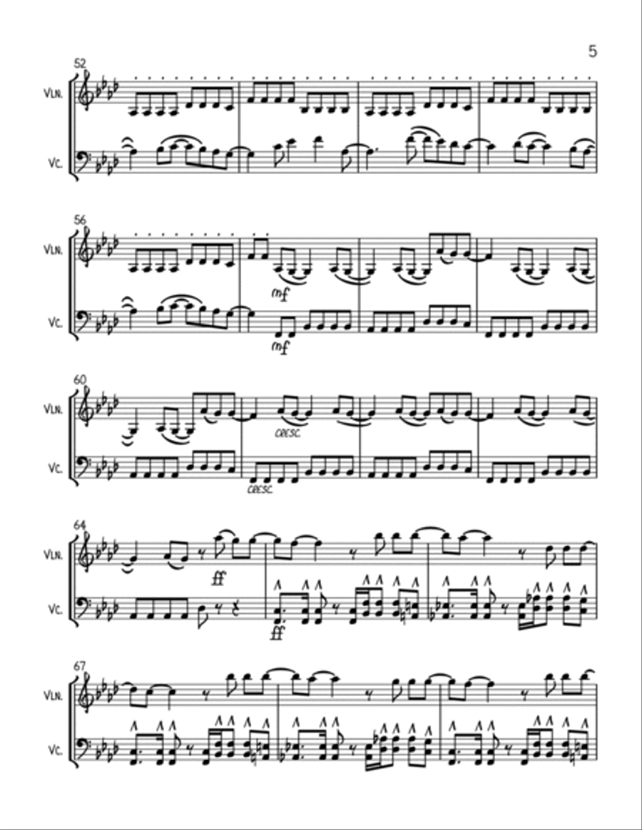 Smells Like Teen Spirit String Duet scores gallery preview page 5