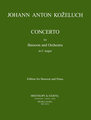 Book cover for Concerto in C major