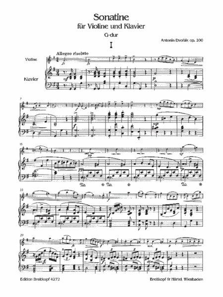 Sonatina in G major Op. 100
