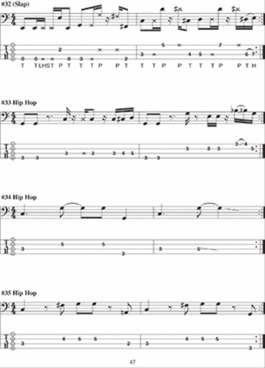 Encyclopedia of Bass Riffs Bass Guitar scores gallery preview page 4