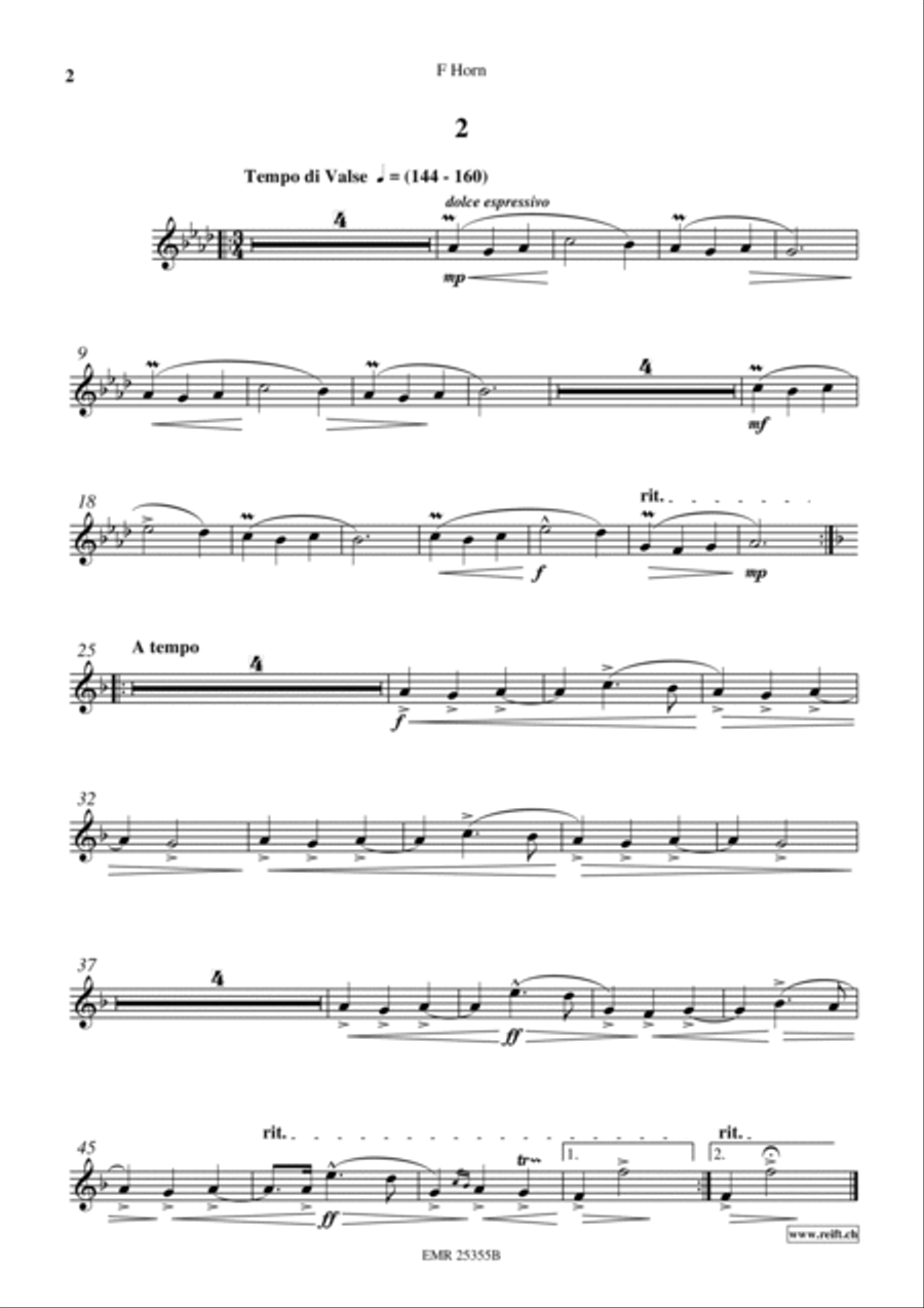 2 Waltzes 2 Waltzes Horn scores gallery preview page 3