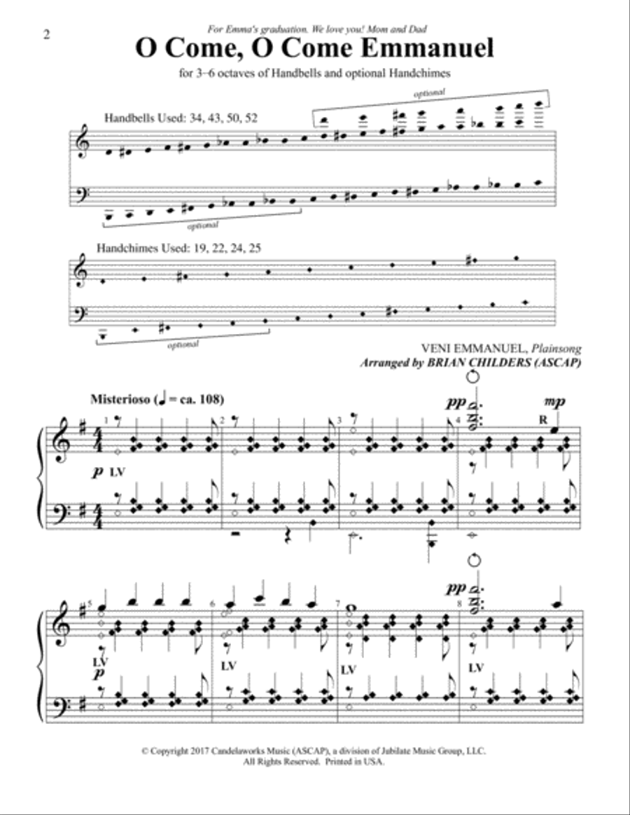 Bells & Chimes for Special Times Handbell Choir scores gallery preview page 6