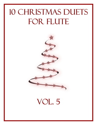 Book cover for 10 Christmas Duets for Flute (Vol. 5)