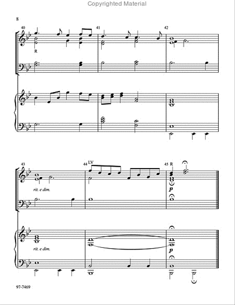 Lenten Folio for Handbells and Piano Handbell Choir scores gallery preview page 8