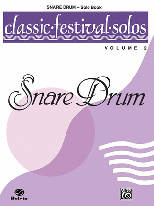 Book cover for Classic Festival Solos (Snare Drum), Volume 2