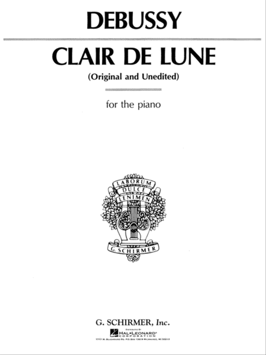 Clair de Lune Piano Solo scores gallery preview page 1