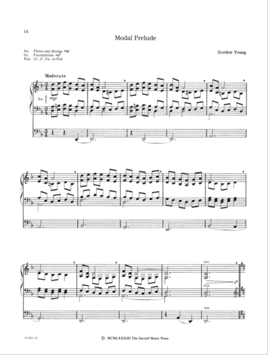 Gordon Young Organ Album Gordon Young Organ Album Organ Solo scores gallery preview page 6