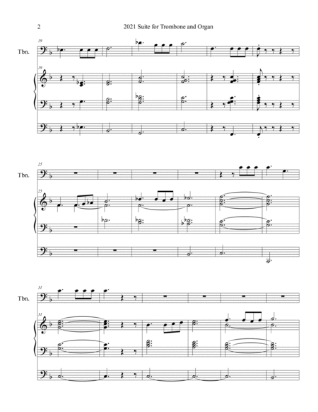 Modern March, from the 2021 Suite for Trombone and Organ, by Phil Lehenbauer image number null