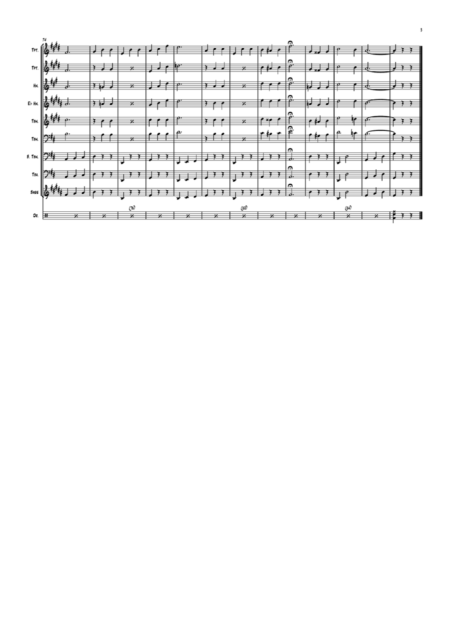 Oom-pah-pah Brass Ensemble scores gallery preview page 3