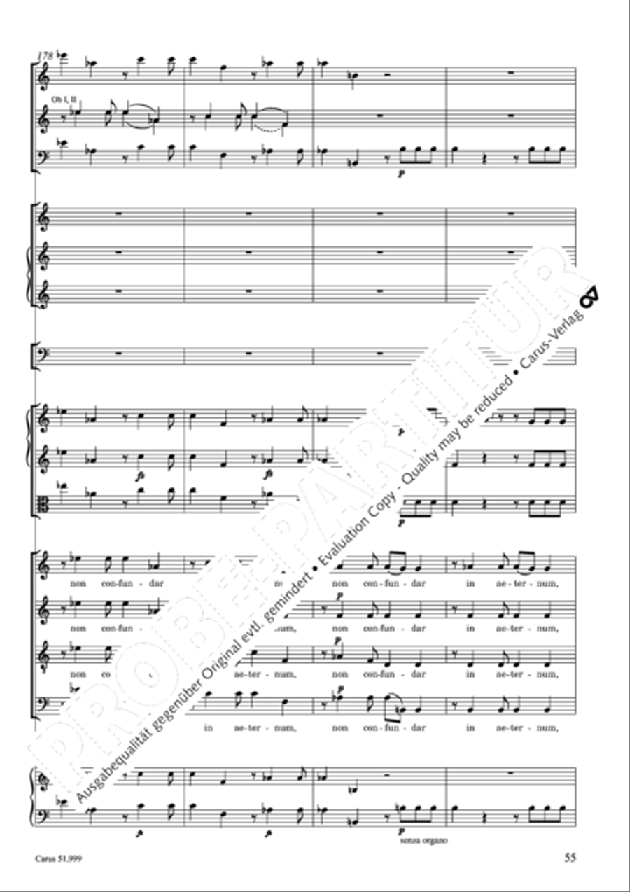 Te Deum Te Deum 4-Part scores gallery preview page 56
