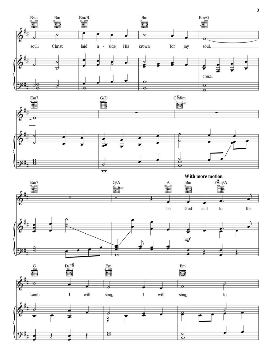 What Wondrous Love Is This Piano, Vocal, Guitar scores gallery preview page 3