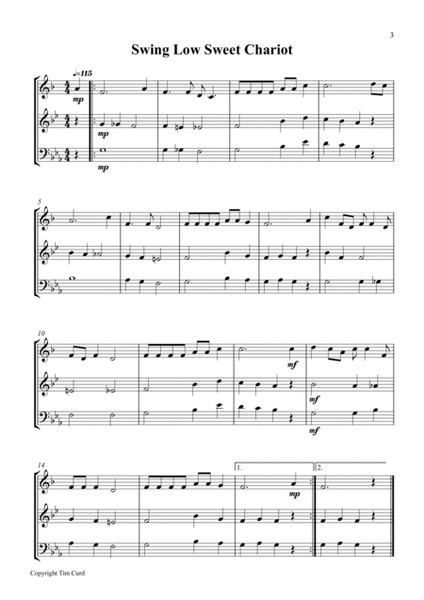 9 Spirituals, Trios For Trumpet, French Horn And Trombone image number null