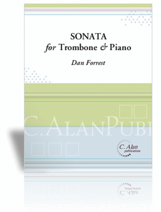 Book cover for Sonata for Trombone and Piano (score & 1 part)