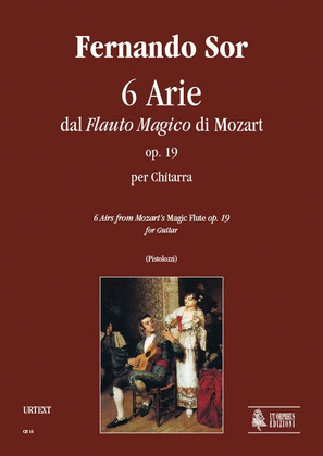 Book cover for 6 Airs Op. 19 from Mozart’s "Magic Flute" for Guitar